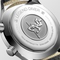 Longines - Legend Diver - Cinturino Sintetico - Beige