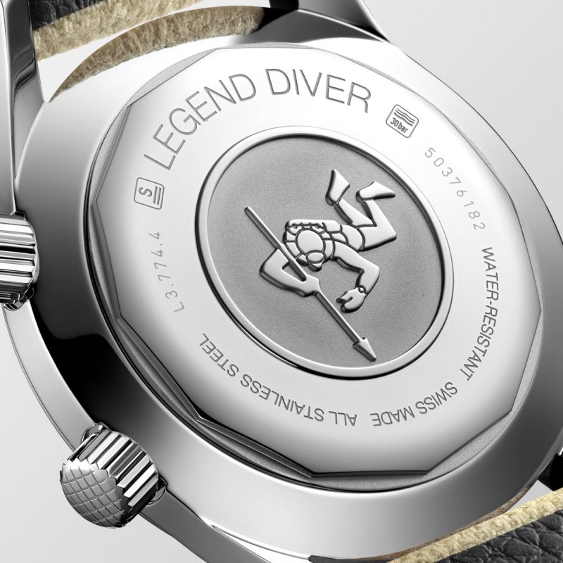 Longines - Legend Diver - Cinturino Sintetico - Beige