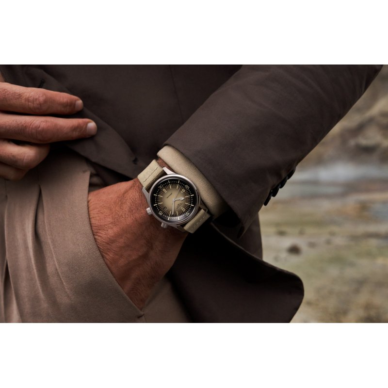 Longines - Legend Diver - Cinturino Sintetico - Beige