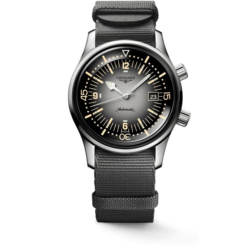 Longines - Legend Diver - Cinturino Sintetico - Grigio