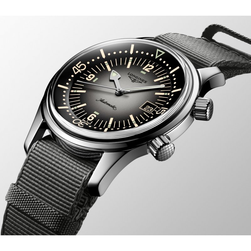 Longines - Legend Diver - Cinturino Sintetico - Grigio