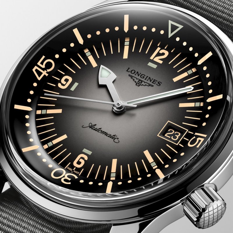 Longines - Legend Diver - Cinturino Sintetico - Grigio