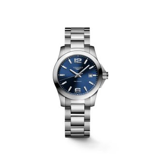 Longines - Conquest Modell - Acciaio - Blu
