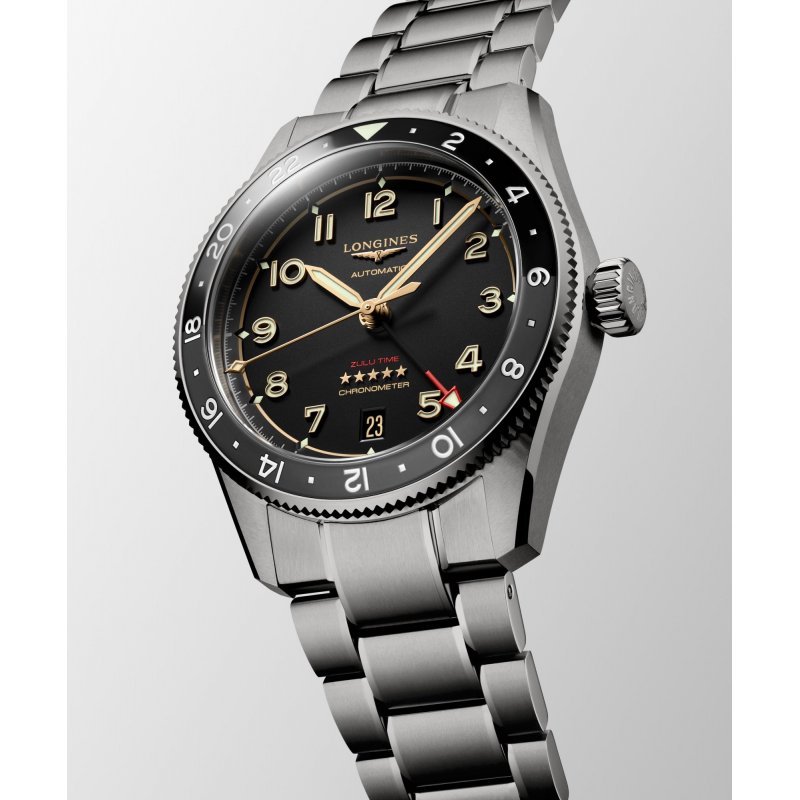 Longines - Spirit Zulu Time - Titanio - Orologio