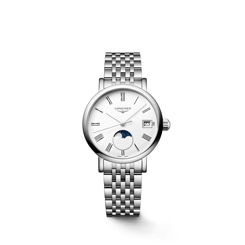 Longines - Elegant Moonphase - Acciaio - Orologio