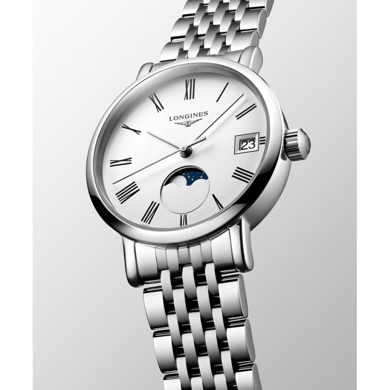 Longines - Elegant Moonphase - Acciaio - Orologio