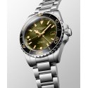 Longines - Hydroconquest Gmt - Acciaio - Verde