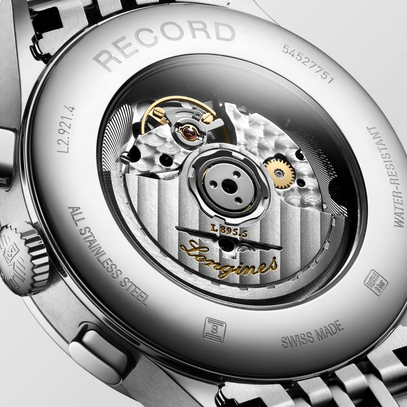 Longines - Record Chronograph - Acciaio - Nero