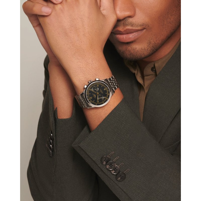 Longines - Record Chronograph - Acciaio - Nero
