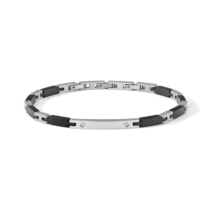 Bracciale Acciaio Con Pvd E Zirconi