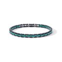 Bracciale Acciai, Pvd E Ceramica Verde