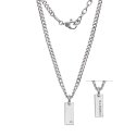 Girocollo Argento E Diamante Bianco