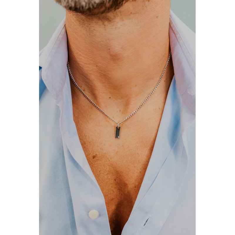 Girocollo Argento E Diamante Bianco