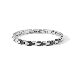 Bracciale In Acciaio Con Pvd Nero