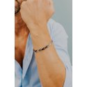 Bracciale In Acciaio Con Pvd Nero