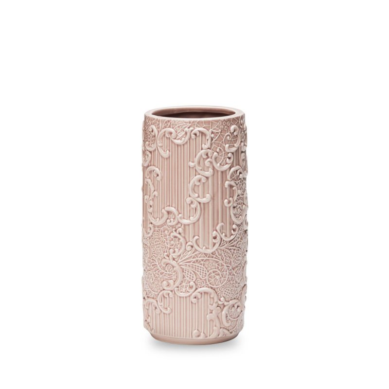 Henriette - Vaso Cilindrico - Ceramica - Rosè
