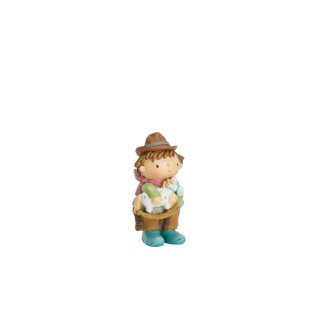 Henriette - Bimbo C/Cavallino - Resina - Multicolor