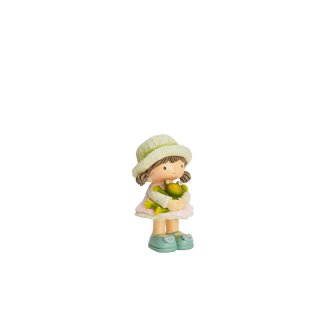 Henriette - Bimba Statua - Resina - Multicolor