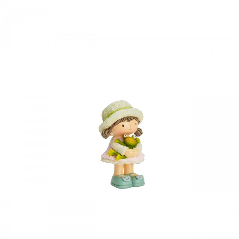 Henriette - Bimba Statua - Resina - Multicolor
