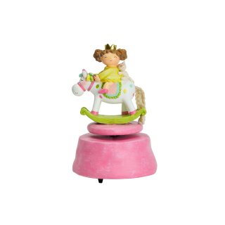 Henriette - Carillon Bimba C/Cavallino - Resina