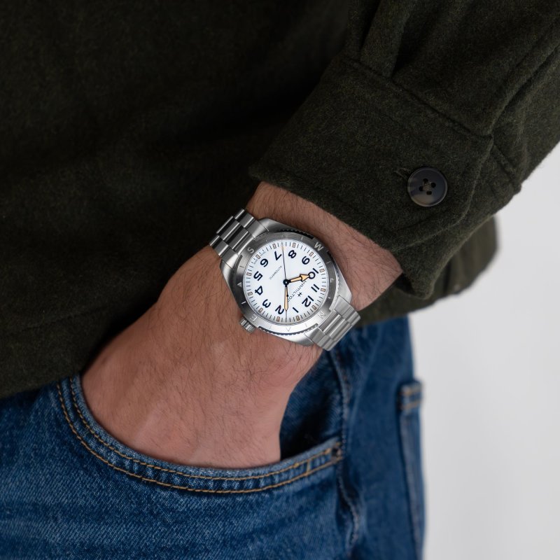 Hamilton - Khaki Field Expedition - Acciaio - Bianco