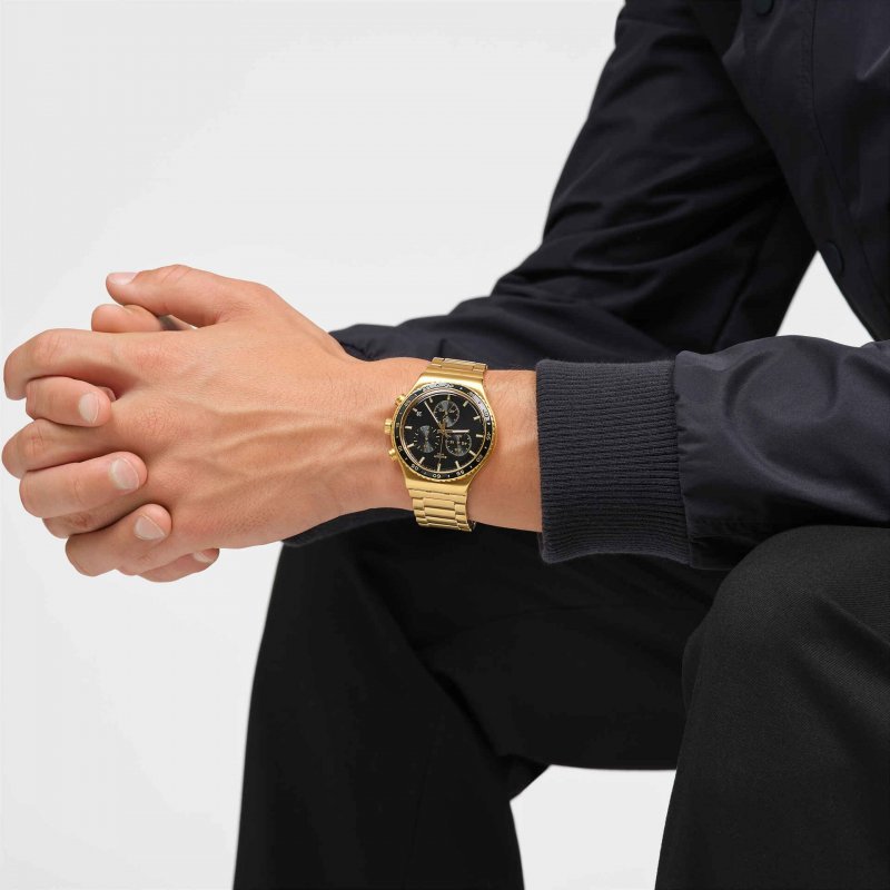 Swatch - In The Black - Cronografo - Acciaio Inox
