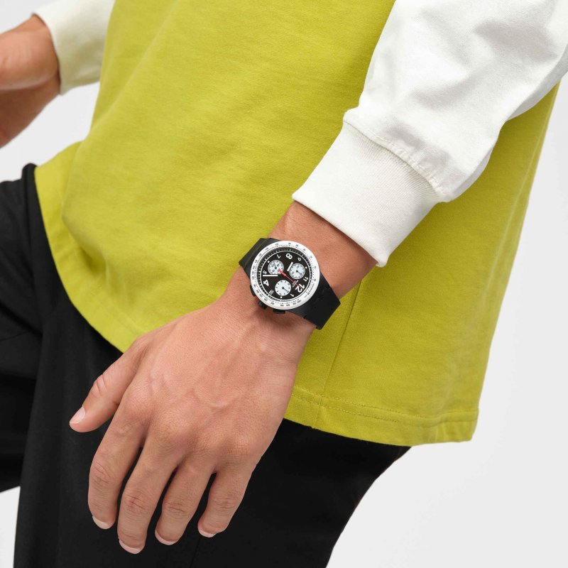 Swatch - Nothing Basic About Black - Cronografo Nero