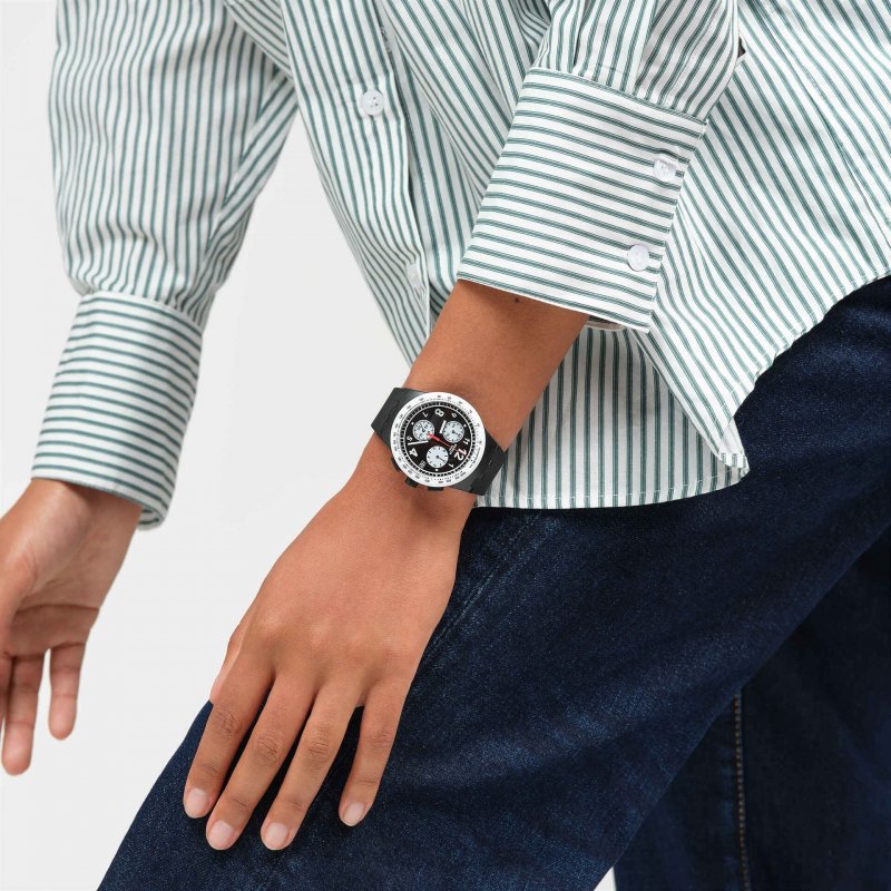 Swatch - Nothing Basic About Black - Cronografo Nero