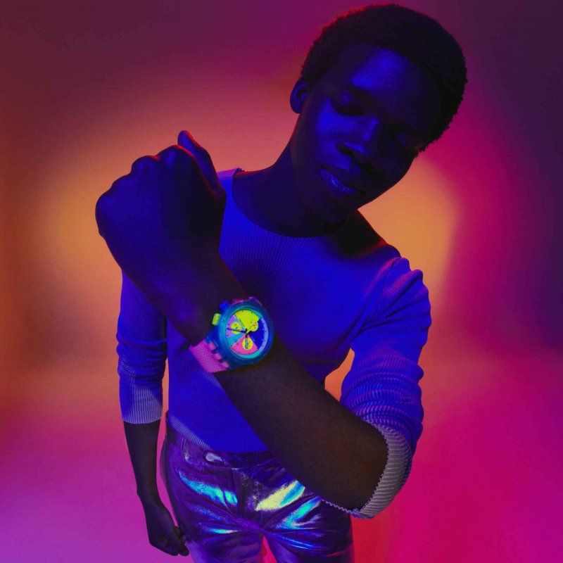 Swatch - Neon Flash Arrow - Cronografo - Neon
