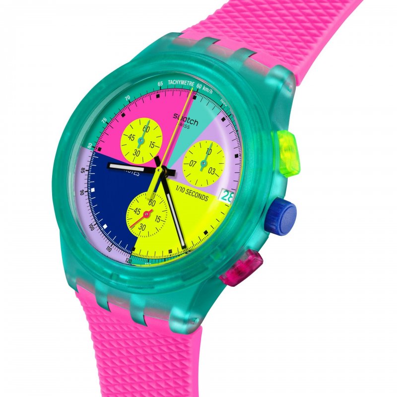 Swatch - Neon Flash Arrow - Cronografo - Neon