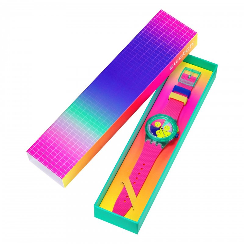 Swatch - Neon Flash Arrow - Cronografo - Neon