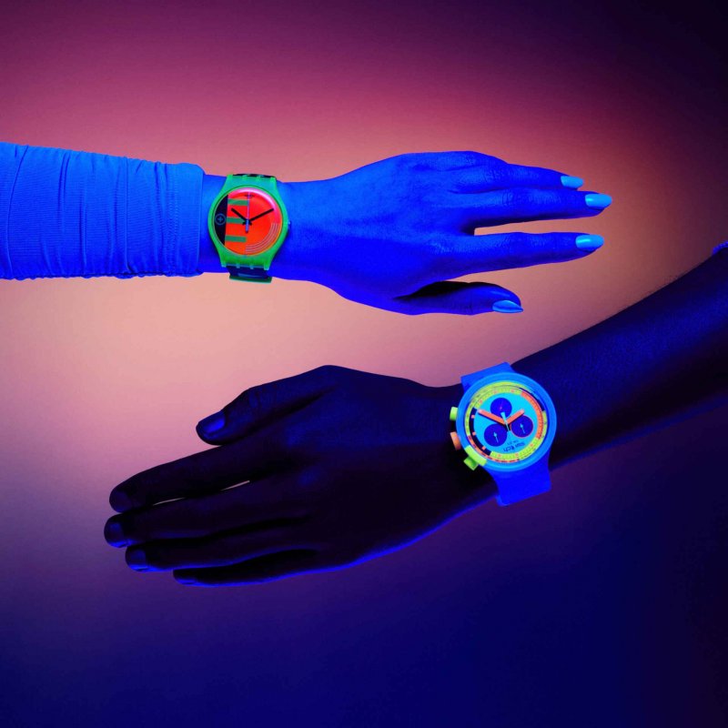 Swatch - Neon Jelly - Quadrante Multicolore - 47Mm