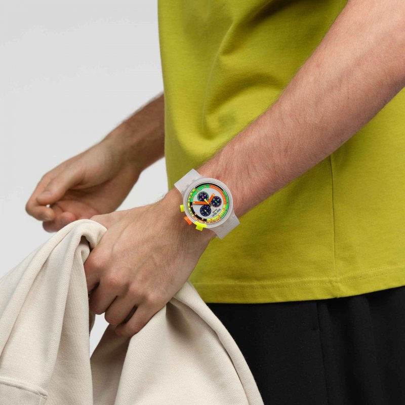 Swatch - Neon Jelly - Quadrante Multicolore - 47Mm