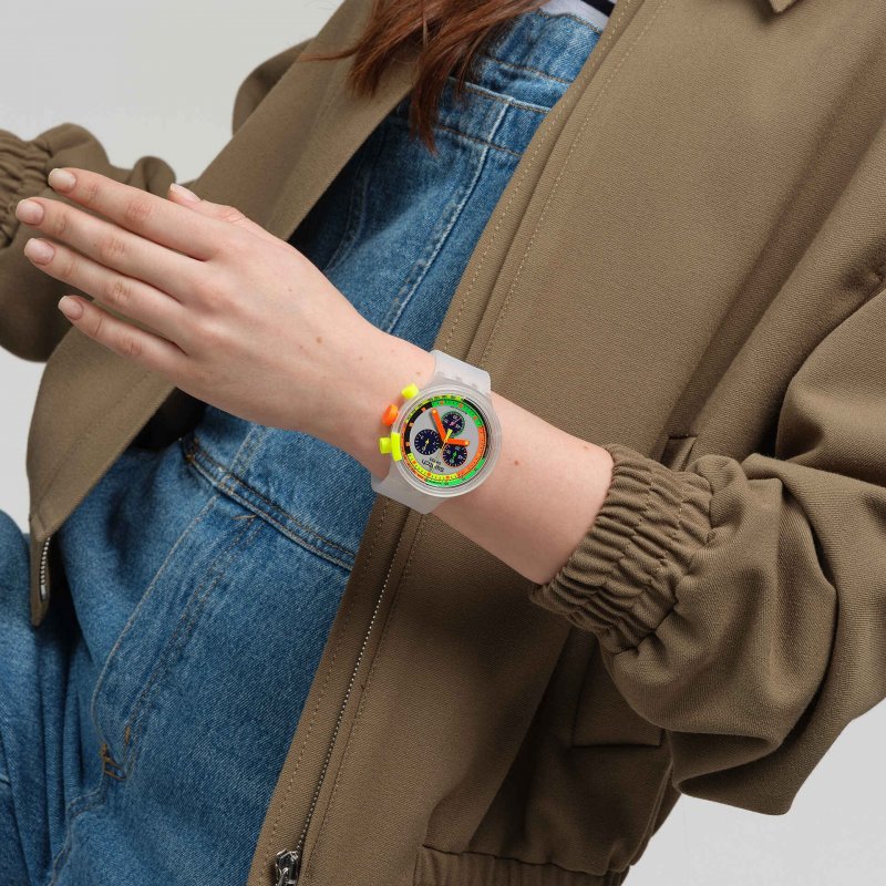 Swatch - Neon Jelly - Quadrante Multicolore - 47Mm