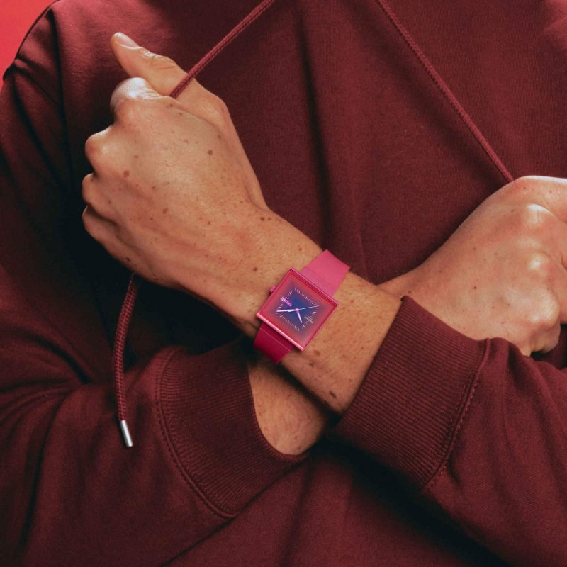 Swatch - Squarely Berry - Rosa - Bioceramic