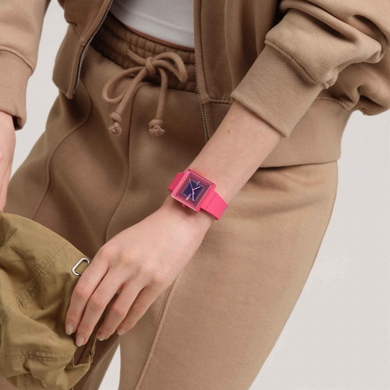 Swatch - Squarely Berry - Rosa - Bioceramic