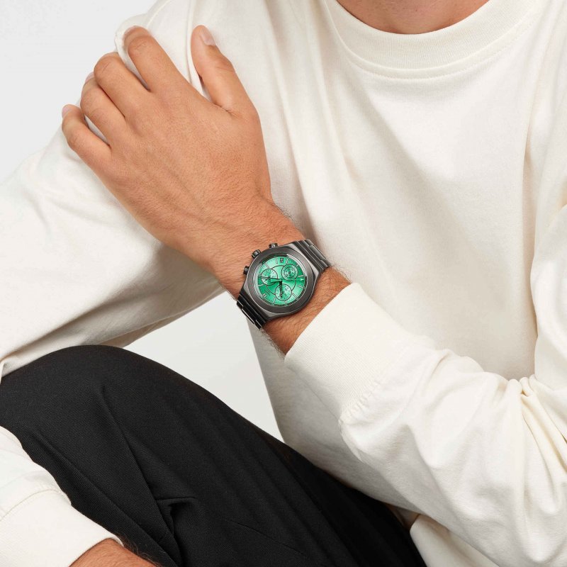 Swatch - Obsessively Obsidian - Cronografo - Acciaio