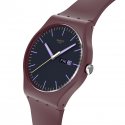 Swatch - Burgundy Berry - Quadrante Marrone Scuro