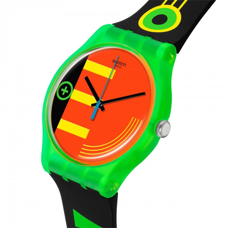 Swatch - Neon Rider - Quadrante Multicolore - Retrò
