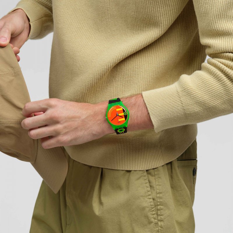 Swatch - Neon Rider - Quadrante Multicolore - Retrò