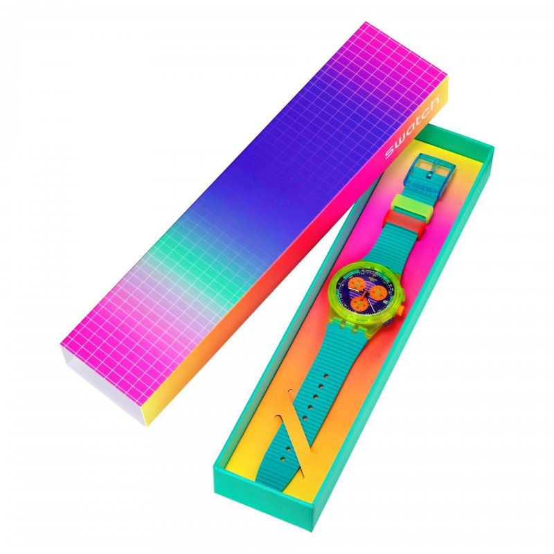 Swatch - Neon Wave - Cronografo - Colori Neon