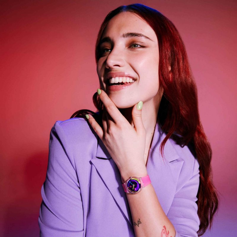 Swatch - Neon Pink Podium - Orologio Unisex
