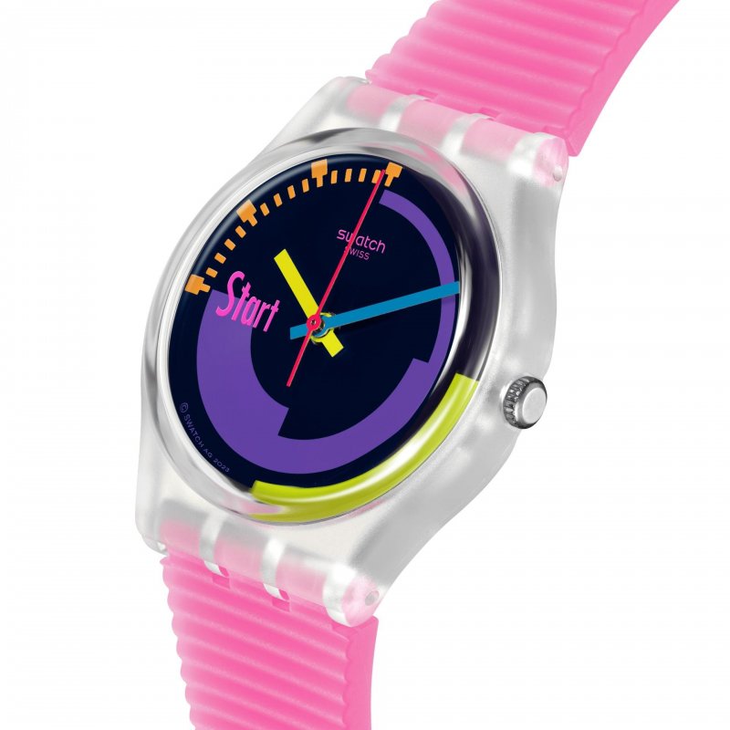 Swatch - Neon Pink Podium - Orologio Unisex
