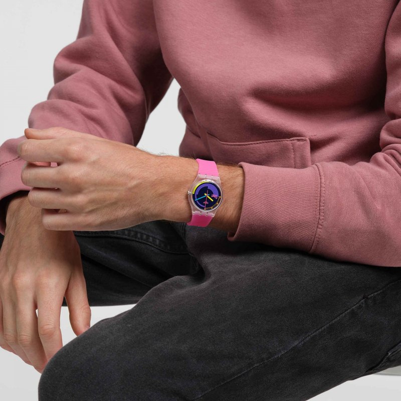 Swatch - Neon Pink Podium - Orologio Unisex