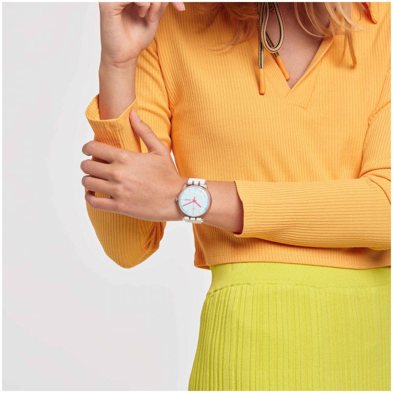 Swatch - Polawhite - Quadrante Bianco - Silicone
