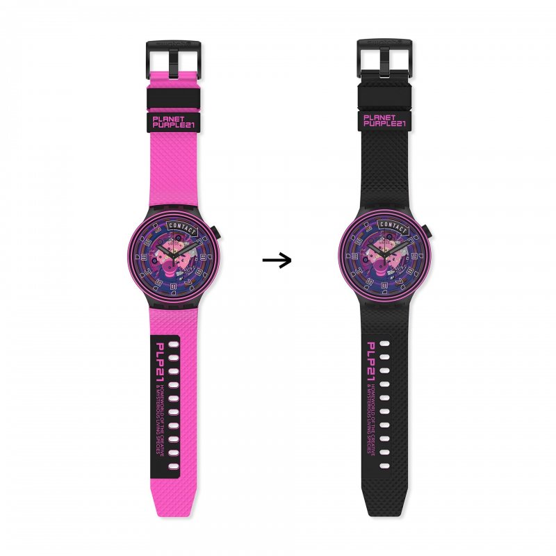 Swatch - Touchdown - Silicone - Nero