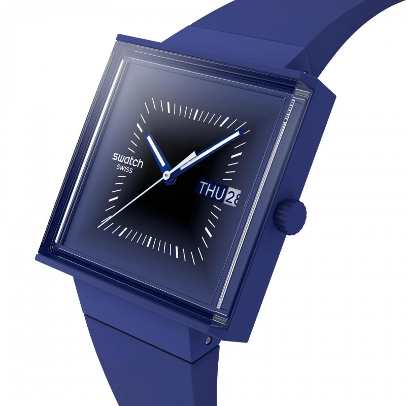 Swatch - Squarely Blacklight - Bioceramic - Blu