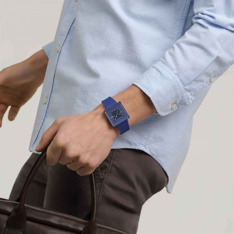 Swatch - Squarely Blacklight - Bioceramic - Blu