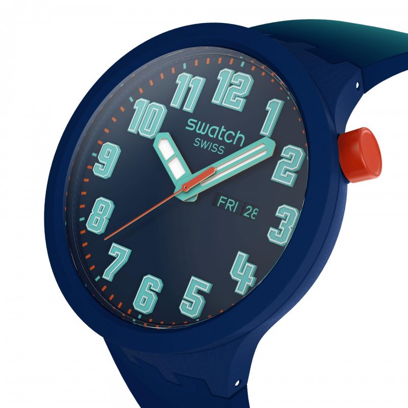 Swatch - Essentially Bold - Quadrante Blu - Silicone