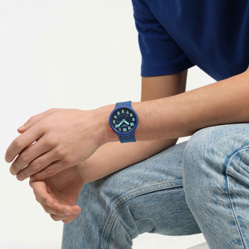 Swatch - Essentially Bold - Quadrante Blu - Silicone